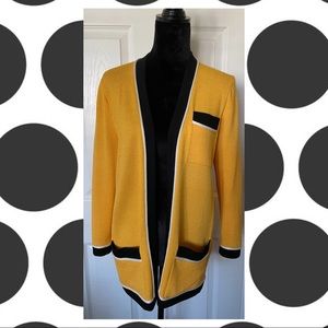 St. John Colorblock Cardigan Sz. P